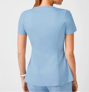 Ensemble d'uniformes d'infirmière médicale de qualité supérieure manches tulipe vêtements de travail de soins de santé doux respirants et durables pour les infirmières et les médecins - Product Image 2