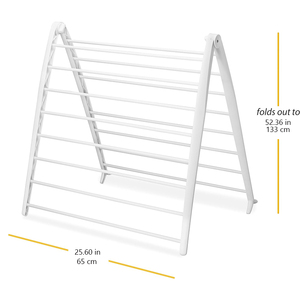 Tendedero de ropa de <span class=keywords><strong>metal</strong></span> plegable portátil al por mayor diseño plegable de pie apto para apartamento con uso en la cocina - Product Image 2