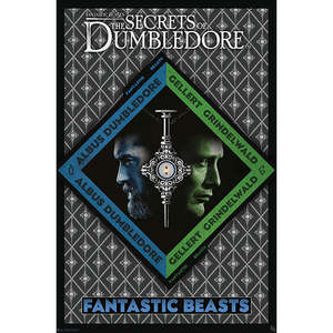 Fantastic Beasts Modern Style <b>Poster</b> Dumbledore Vs Grindelwald Black Frame for Wall Decor - Product Image 1