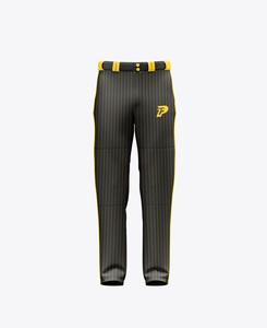 Pantalon de baseball personnalisé à rayures fines, qualité professionnelle - Product Image 3