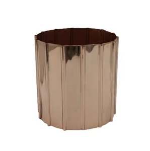 Maceta de Metal decorativa de alta calidad, niquelado negro, aspecto impresionante para interiores y exteriores, hecha a mano, personalizada, al por mayor, abultada - Product Image 6