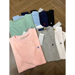 OEMODM nueva tendencia Vintage pantalla DTG impresión bordado alta calidad 100% algodón logotipo personalizado hombres camiseta para hombres DDP envío - Product Image 2