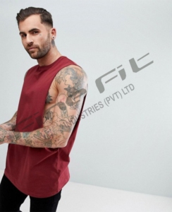 Débardeurs en coton pour hommes avec logo personnalisé, sans manches, en tricot, style décontracté - Product Image 5