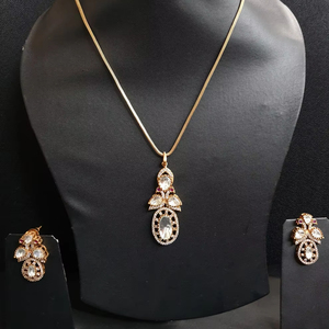 ชุดสร้อยคอยาวโซ่คู่สุดหรูพร้อมต่างหูชุดเครื่องประดับแฟชั่นสุดเพอร์เฟกต์สำหรับงานแต่งงานชุดพนักงานต้อนรับสำหรับผู้หญิง - Product Image 1