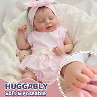 Poupées reborn réalistes en vinyle souple de 20 pouces, modèle de bébé fille nouveau-né peint à la main, jouet pour bébés.