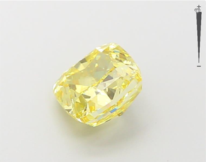 Wholesale 1.51ct Fancy Yellow Lab Grown Diamond <b>Cushion</b> Cut with VVS2 Clarity IGI Certified for Diamond Jewelry Making - Product Image 2