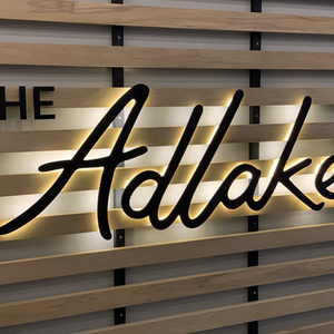 Letras de metal grandes Letrero de negocios Halo Lit Sign Recepción Logo Sign 3D Metal retroiluminado Sign Letras iluminadas Logotipo al aire libre - Product Image 5