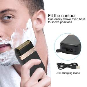 Rasoir électrique rechargeable professionnel pour hommes, tête de coupe flottante indépendante, rasoir rotatif à lame unique pour le visage - Product Image 6