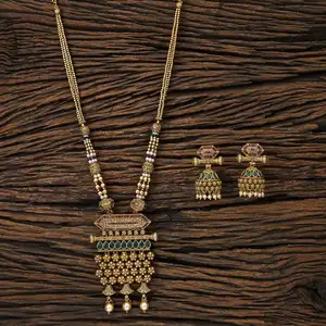 Grossiste et fabricant de pendentifs mala longs antiques avec plaqué or 17087 en bijoux ethniques - Product Image 1