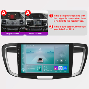 מערכת סטריאו לרכב CARUPEZ בגודל 10 אינץ' עם מערכת הפעלה אנדרואיד עבור הונדה אקורד דור 9 2013-2016 |   8 ליבות |   משדר FM של טסלה סִגְנוֹן ניווט GPS DSP לשנה אחת - Product Image 3