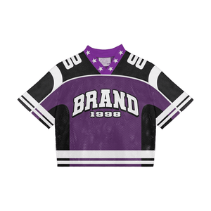 Custom 2024-25 Boxy V-Neck Sublimated Jersey Camisetas Fútbol Retro Mesh Jerseys para hombres Vintage Oversized con Logo Print Adultos - Product Image 6