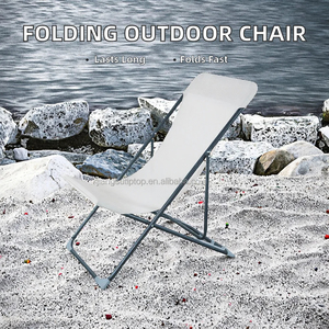 Silla Plegable de Acero Inoxidable para Exteriores, Tipo Rocker, con Malla, Portátil, para Playa, Hotel y Villa - Product Image 6