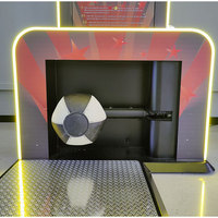 Machine de boxe arcade Iron Arcade avec interface en anglais, fonctionne à pièces, gagnez des billets chanceux à chaque coup, test de force