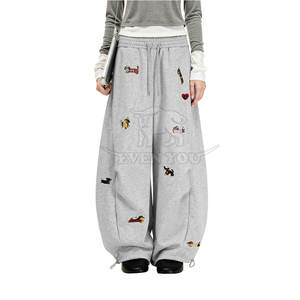 Venta Directa de Fábrica Pantalones Deportivos para Mujer Más Vendidos con Hermoso Bordado y Corte Holgado para Comodidad Diaria - Product Image 3