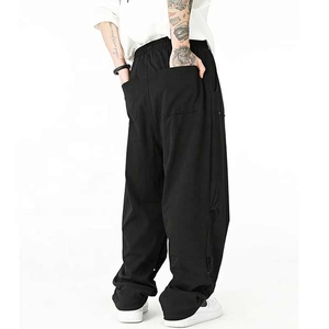 Pantalon de jogging personnalisé en polaire pour hommes Pantalon de survêtement élégant en coton épais imprimé bouffant Coupe décontractée à taille élastique Pantalon d'extérieur baggy - Product Image 2