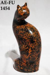 Estatuilla de gato de latón macizo, urna de cremación, urna decorativa de estilo americano para honrar a las mascotas y el amor y la lealtad incondicionales - Product Image 2