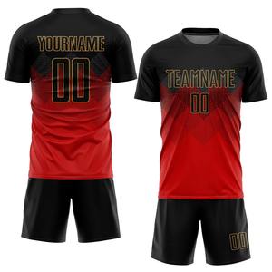 Uniformes de fútbol por sublimación personalizados de alta calidad, venta al por mayor, tallas para adultos, camiseta de fútbol por sublimación a la venta - Product Image 1