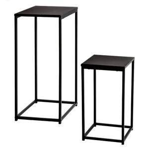 Table en fer, table d'appoint décorative, table haute en métal - Product Image 1