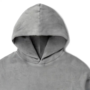 Service OEM, vente en gros, sweats à capuche en molleton pour hommes, hiver, couleur unie, effet délavé, 100% coton, coupe ample, personnalisable, fabriqué au Pakistan - Product Image 4