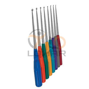 Curettes cervicales orthopédiques de haute qualité American Rainbow Set de 8 pièces - Product Image 3