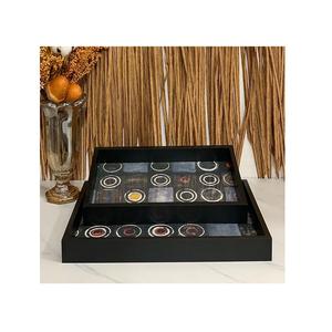 Plateau de service de forme carrée le plus vendu avec plateau de nourriture au chocolat en bois de la plus haute qualité pour accessoires de cuisine - Product Image 4