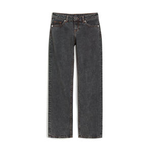 Jeans en denim écologiques respirants de haute qualité à coupe droite pour femmes modernes, tissu extensible doux pour un usage quotidien, look décontracté chic - Product Image 1