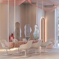 Espositore per profumi da esterno con display a LED per bancone cassa, mobile per salone, espositore personalizzato per trucchi e unghie