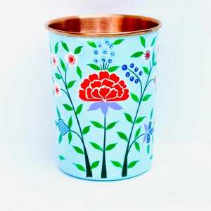 Vaso de cobre hecho a mano de alta calidad, sublimación en blanco, superventas, artesanía india, Vasos - Product Image 6