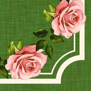 Pembe Gül Çelengi Mahjong Matı 80x80cm 3mm Kauçuk Destekli Kare Dikişli Kenar - Product Image 4