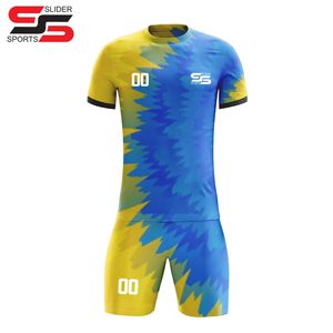 Maillot de football personnalisé kit de football maillot de football à séchage rapide ensemble d'uniformes de football maillot de football noir sublimé - Product Image 3