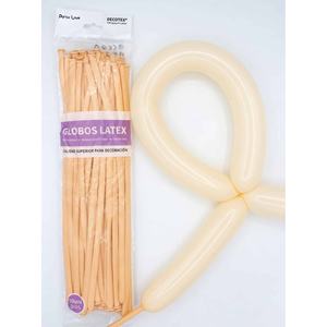 Globos de látex Party Love 260s color naranja pastel, paquete de 50 para decoración - Product Image 1