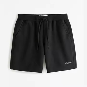 Custom Logo <b>Men's</b> Plus Size Eco-Friendly Plain Dyed Cotton <b>Sweat</b> <b>Shorts</b> Solid Pattern Fleece Casual Summer Jogger - Product Image 4