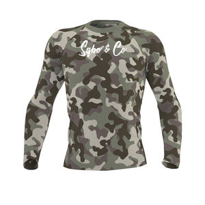 Custom Camo Rash Guard, mejores camisas de diseño, alta calidad Muay Thai Training Wear & MMA Wear para niños - Product Image 1