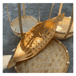Bateau en bambou tissé à la main, fabriqué à partir de bambou écologique, pour la présentation des aliments, les plateaux de service et l'usage décoratif, artisanat vietnamien - Product Image 4