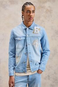 Veste en jean double face coupe-vent élégante pour hommes, manteau en coton décontracté avec appel Streetwear - Product Image 4