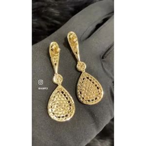 Luxury IGI Certified Pave Natural <b>Diamond</b> Drop <b>Earrings</b> 14K Gold Designer <b>Dangle</b> for Women | Wedding Fine Jewelry - Product Image 3