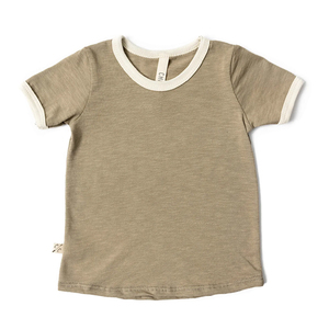 Camiseta Informal Orgánica para Niños de 3 a 9 Años, Camiseta Básica de Manga Corta para Niños - Product Image 1