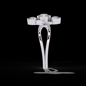 0.65 กะรัต แหวนเพชรทรงกลมเจียระไนแบบบริลเลียนท์ สี E เพชรเม็ดเดี่ยวสำหรับหมั้น ทองคำขาว 14K น้ำหนัก 4.60 กรัม รับรองโดย IGI ขัดเงาอย่างดี - Product Image 3