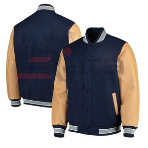 Personnalisé haute qualité automne Baseball Varsity veste Slim Fit avec col montant hiver mode toile porter dernière conception - Product Image 1