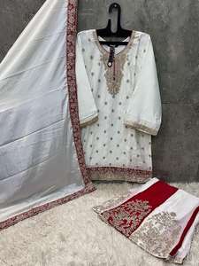 Nueva llegada Ropa Étnica de moda Venta caliente pesado Chinon con bordado Salwar traje mujer moda fabricante - Product Image 6