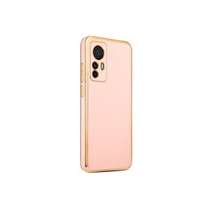 Coque en silicone Rose Gold Slim pour Xiaomi Mi 12T avec motif écorce - Protection antichoc - Product Image 1
