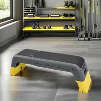 Plateforme de Step Aérobic Réglable Multifonctionnelle en ABS pour Exercices de Fitness