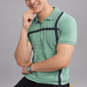 เสื้อโปโลผู้ชายมีเนื้อผ้าเรียบและผ้ายืดระบายอากาศได้น้ำหนักเบา - Product Image 6