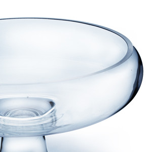 VCP0909 - Bowl Glass <b>Vase</b> on <b>Stand</b> - 9 x 9 - Product Image 2