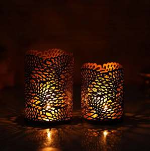 Candelabro de Metal hecho a mano con diseño de flor, decoración para el hogar y la Oficina, boda, fiestas, eventos, decoración - Product Image 5