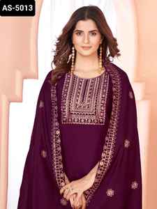 Indian Traditional Wear Pure Viscose Material Heavy Embroidery Work Salwar Kameez <b>Suit</b> <b>for</b> <b>Wedding</b> and Festival Wear <b>Dress</b> - Product Image 2
