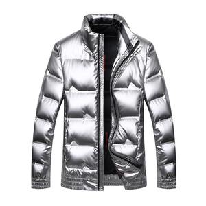 Veste matelassée en toile à capuche, design bulle, haute qualité pour homme, pour temps froid et hiver - Product Image 3