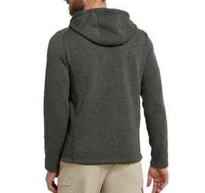 เสื้อมีฮู้ดแบบรูดซิปทรงใหญ่สีเทาแขนยาวระบายอากาศได้ดีแห้งเร็วฤดูใบไม้ร่วง - Product Image 6