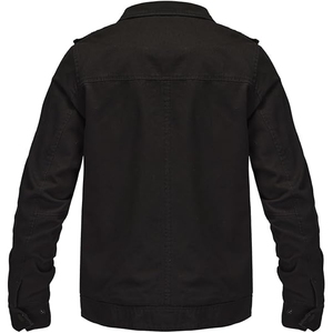 Nouveau 2025 haute qualité Vintage vestes lourdes coton fermeture éclair Double poche lavé décontracté classique Vintage veste - Product Image 2