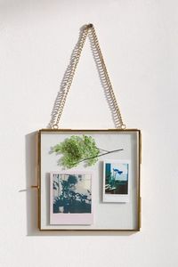 Modern Hexagon Brass Floating Photo <b>Frame</b> Glass Hanging Picture <b>Frame</b> for Pressed Flowers <b>Plant</b> Specimen Wall Decor Ornament - Product Image 5